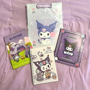 Kuromi Clipboard and Stationary Bundle